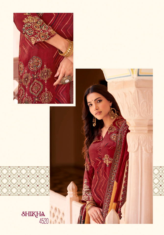 Shikha By T And M Muslin Printed Dress Material Wholesale Price In Surat

